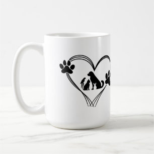Caneca De Café Patas de Love Pets