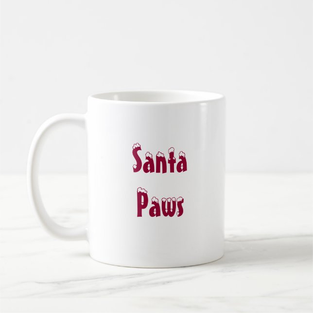 Caneca De Café Patas do papai noel (Esquerda)