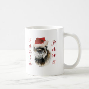 Caneca De Café Patas do papai noel do Affenpinscher