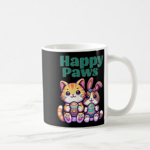 Caneca De Café Patas Felizes Coelhinho Fofo Gato Ovo de Páscoa Am