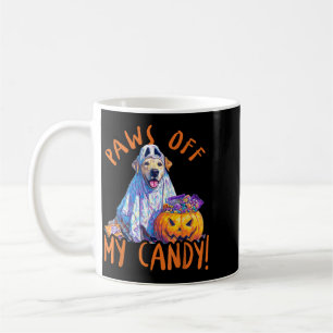 Caneca De Café Patas Fora do Meu Doce - Cão de Halloween