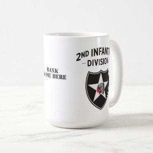 Caneca De Café Patch da Divisão de Infantaria do segundo - Perso