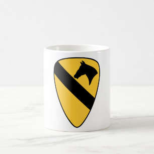 Caneca De Café Patch Patriótico da Divisão de Cavalaria de 1rua
