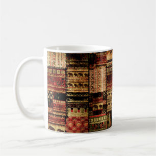 Caneca De Café Patchwork african standard grunge impressão