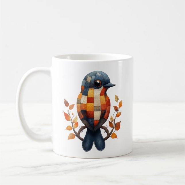 Caneca De Café Patchwork Bird Mug (Esquerda)