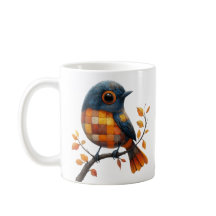 Patchwork Bird Mug