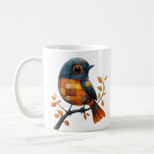 Caneca De Café Patchwork Bird Mug