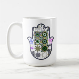 Caneca De Café Patchwork manual do Khamsa 1