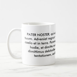 Caneca De Café PATER NOSTER ou nosso pai