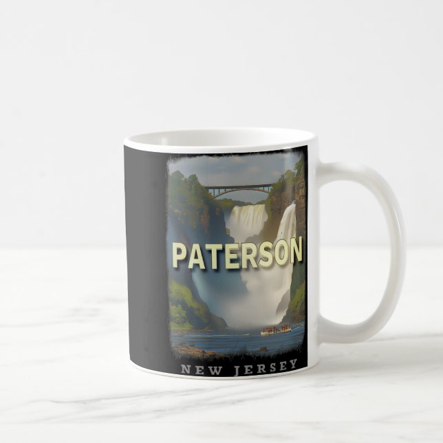 Caneca De Café Paterson New Jersey Nj Waterfall Wonderland Sd617  (Direita)
