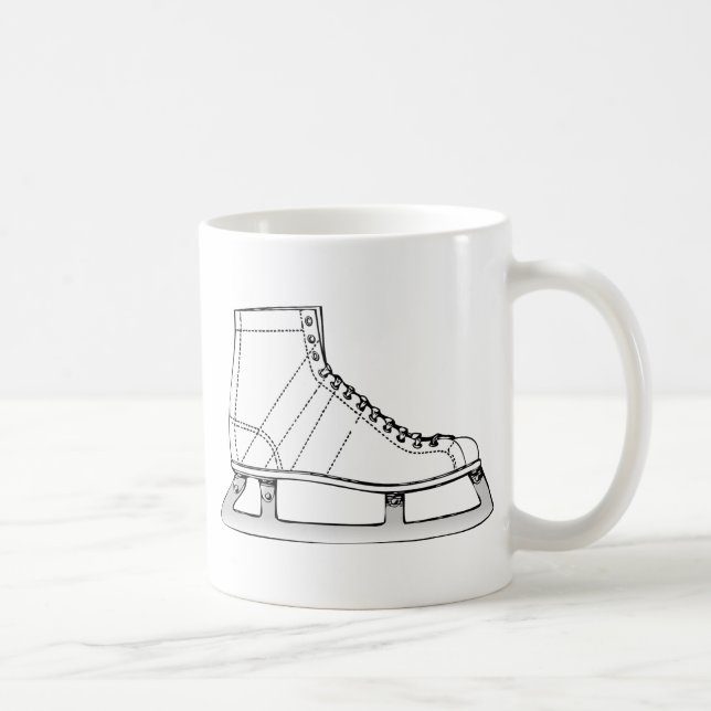 Caneca De Café Patinação de gelo (Direita)
