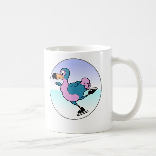 Caneca De Café Patinador de gelo 2 do Dodo (Direita)
