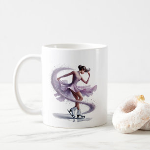Caneca De Café Patinador no Gelo 