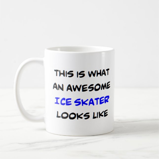 Caneca De Café patinador no gelo, incrível (Esquerda)