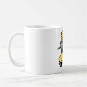 Caneca De Café Patinete Chubby Cockatiel