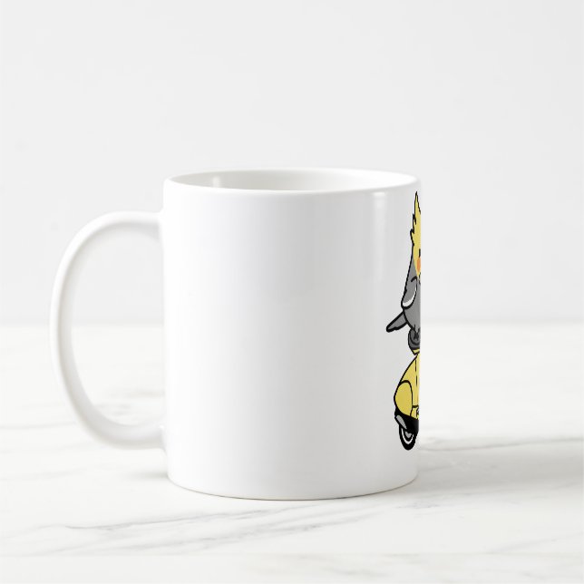 Caneca De Café Patinete Chubby Cockatiel (Esquerda)