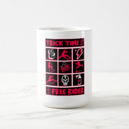 Caneca De Café Patinete de truques de estilo livre