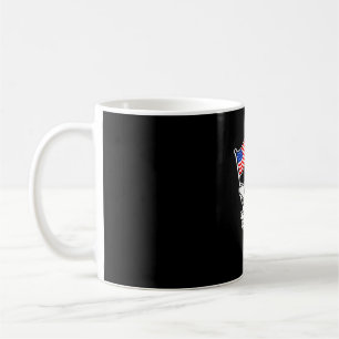 Caneca De Café Patinete fantasma bandeira dos EUA fofo 4 de julho