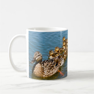 Caneca De Café Patinhos do pato selvagem e seu Momma