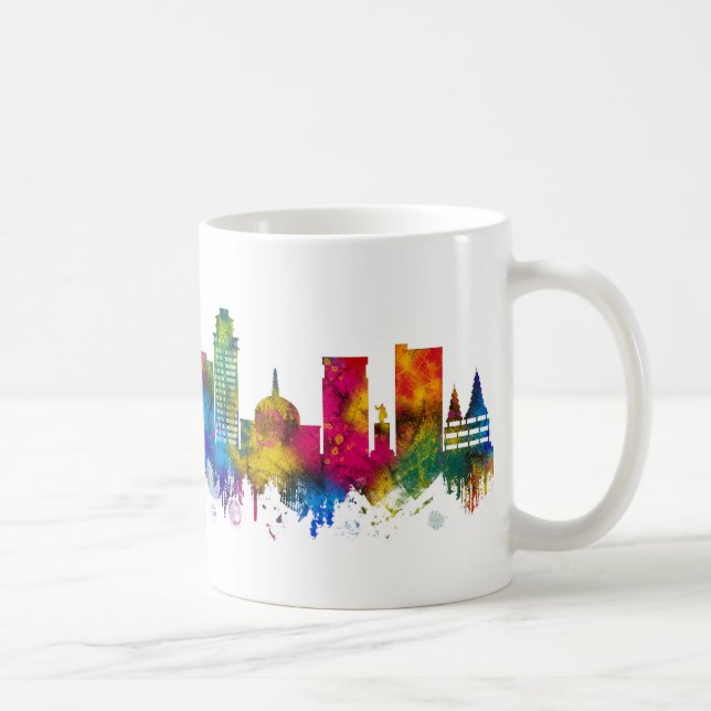 Caneca De Café Patna Bihar Skyline (Direita)