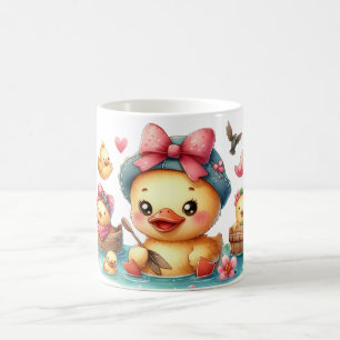 Caneca De Café Pato amarelo-cúmulo