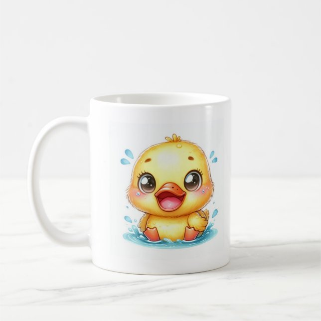 Caneca De Café Pato amarelo-cúmulo (Esquerda)