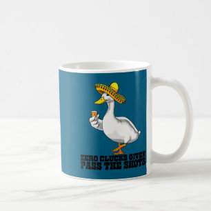 Caneca De Café Pato bebendo shot de festa cinco de mayo com sombr