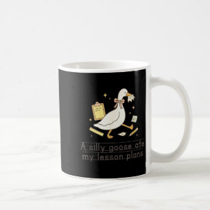 Caneca De Café Pato bobo comeu planos de aula professor de volta