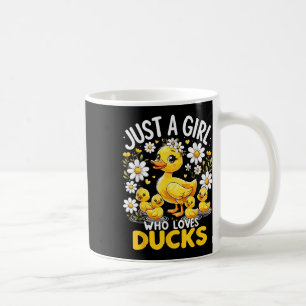 Caneca De Café Pato Bonito Amo Apenas Uma Menina Que Ama Patos