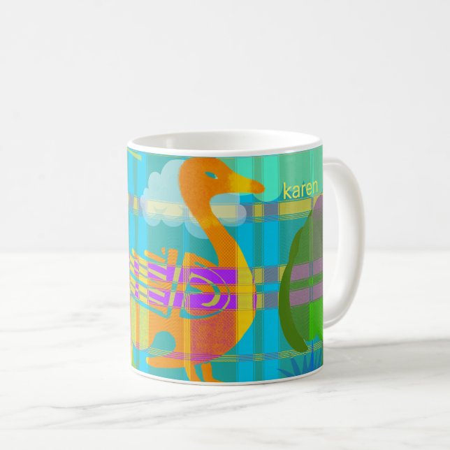 Caneca De Café  Pato Campestre (Frente Esquerda)
