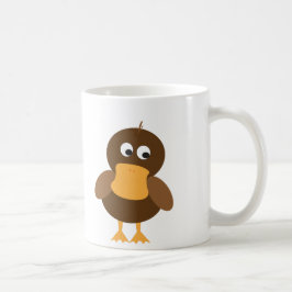 Caneca De Café Pato castanho-branco