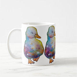 Caneca De Café Pato chamado Arco-íris