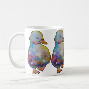 Caneca De Café Pato chamado Arco-íris