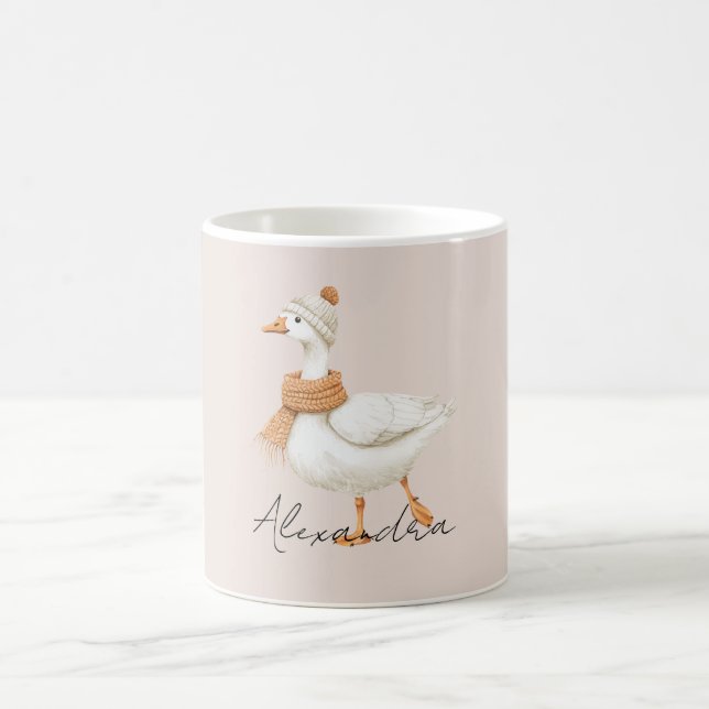Caneca De Café Pato com Lenço Laranja (Centro)