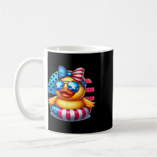 Caneca De Café Pato de Borracha Legal Bandeira dos EUA Patinho Fo