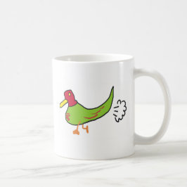 Caneca De Café Pato de Fartura Engraçado