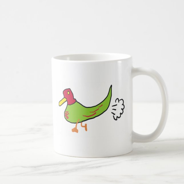 Caneca De Café Pato de Fartura Engraçado (Direita)