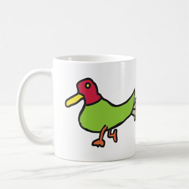 Caneca De Café Pato de Fartura Engraçado (Esquerda)