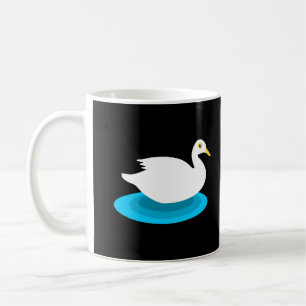 Caneca De Café Pato-de-natação branco
