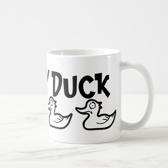 Caneca De Café Pato doente H (Direita)
