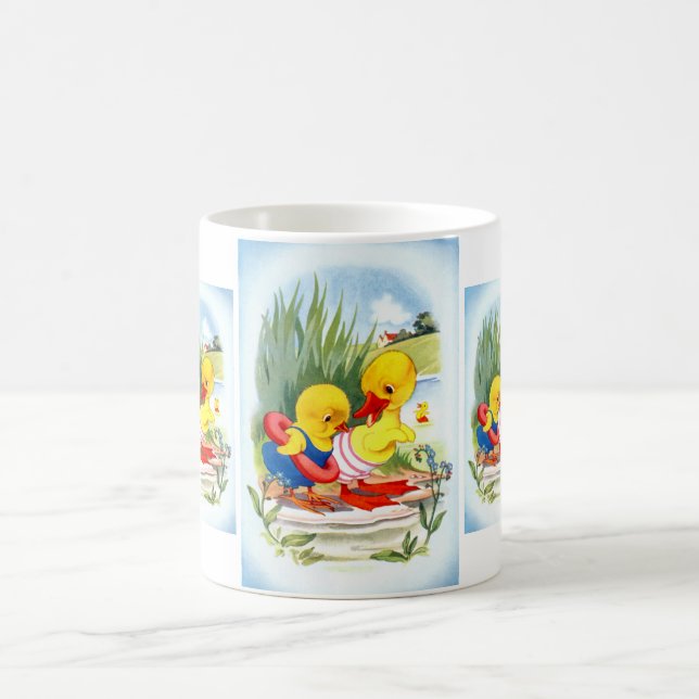 Caneca De Café Pato e Pintinho (Centro)