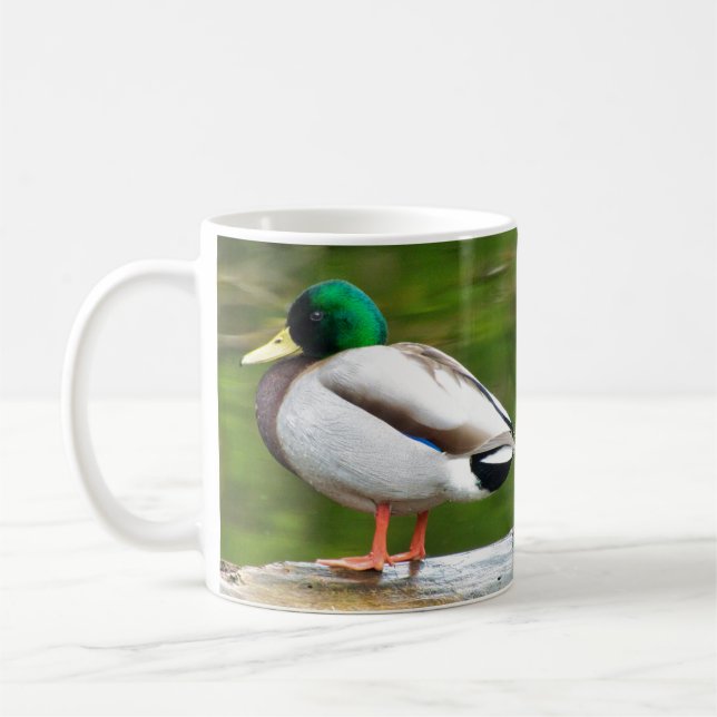 Caneca De Café Pato em uma Rocha (Esquerda)