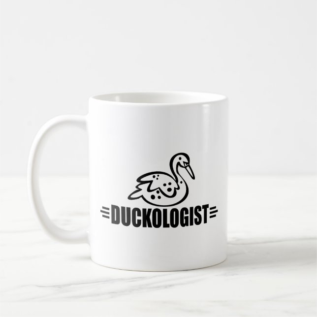 Caneca De Café Pato Engraçado (Esquerda)