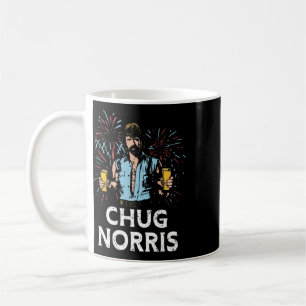 Caneca De Café Pato engraçado do dia 4 de julho de fogos patrioti