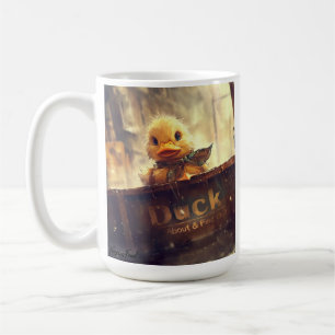 Caneca De Café Pato Escuro Sobre e Descubra o Café Mug