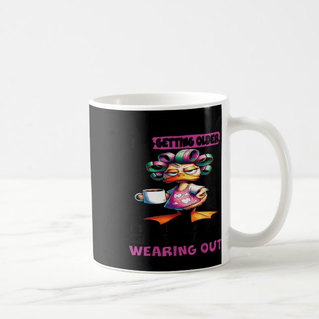 Caneca De Café Pato Eu Não Me Sinto Como Se Eu Estivesse Ficando  (Direita)