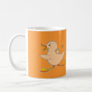 Caneca De Café Pato laranja dos copos