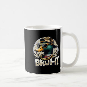 Caneca De Café Pato Mallard Bruh Humor Divertido de Caça ao Pato 