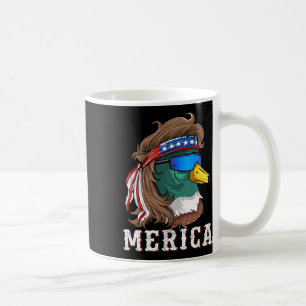 Caneca De Café Pato Patriótico Mallard Caçando Aves Aquáticas Ame