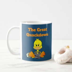 Caneca De Café Pato Prisioneiro Engraçado O Grande Quackdown